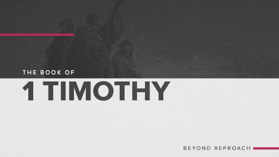 The Book of 1 Timothy: Beyond Reproach