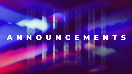 Announcements