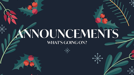 Announcements