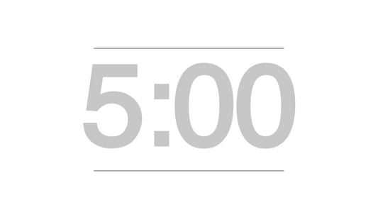White Background Countdown Video