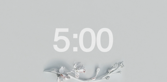 White Minimalist Countdown Video