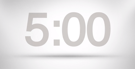 White Space Countdown Video