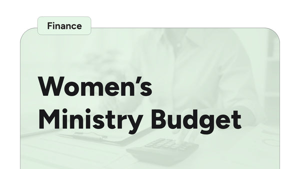 Women's Ministry Budget Template