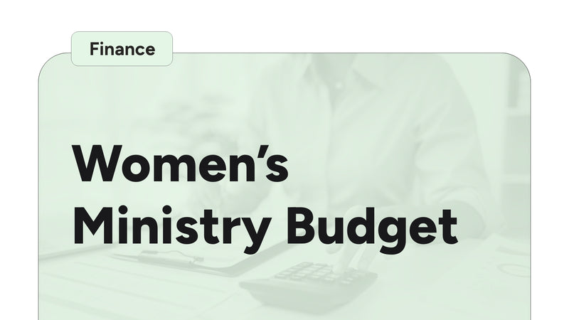 Women's Ministry Budget Template