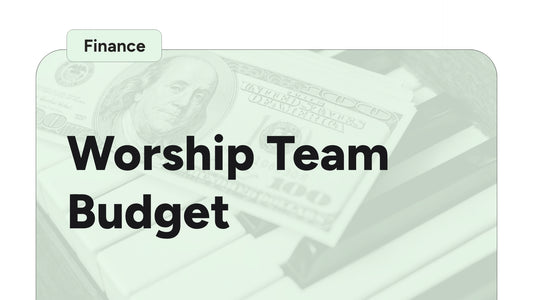 Worship Team Budget Template