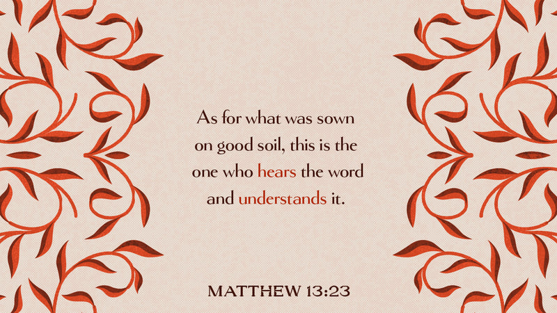 Verse of the Day: Matthew 13:23